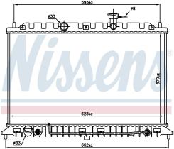 Nissens 66687 - RADIADOR KIA RIO II(JB)(05-)1.4 I 1