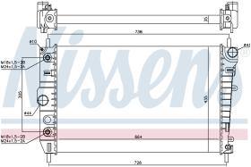 Nissens 66700 - RADIADOR JAGUAR XK8 (X100) (96-) 4.
