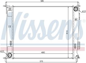 Nissens 66742 - RADIADOR KIA SOUL I(AM)(09-)1.6 I 1