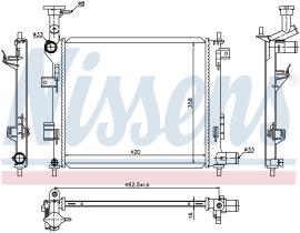 Nissens 66747 - RADIADOR KIA PICANTO(TA)(11-)1.0 GA