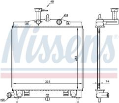 Nissens 66760 - RADIADOR KIA PICANTO(BA)(04-)1.1