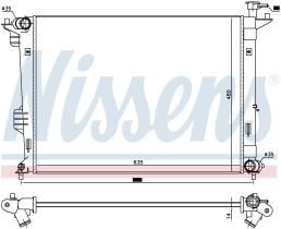 Nissens 66761 - RADIADOR KIA CARENS III(RP)(13-)1.6