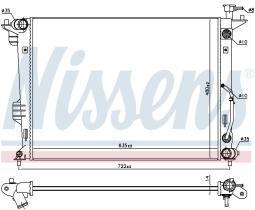 Nissens 66765 - RADIADOR KIA CARENS III(RP)(13-)2.0