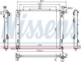 Nissens 66782 - RADIADOR KIA SORENTO II(XM)(10-)2.0