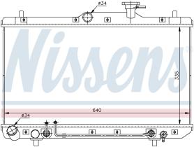 Nissens 67023 - RADIADOR HYUNDAI ACCENT(LC)(99-)1.5