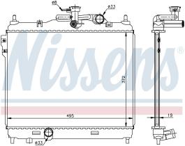 Nissens 67048 - RADIADOR HYUNDAI GETZ(TB)(02-)1.5 C