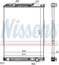 Nissens 671690 - RADIADOR MERCEDES TRAVEGO(99-)O 580