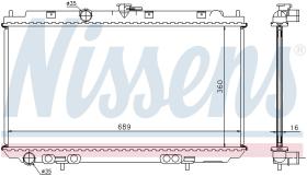 Nissens 67346A - RADIADOR NISSAN PRIMERA(P12.W12)(02