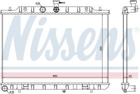 Nissens 67366 - RADIADOR NISSAN X-TRAIL(T31)(07-)2.