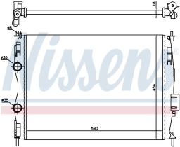 Nissens 67368 - RADIADOR NISSAN QASHQAI(J10)(07-)1.