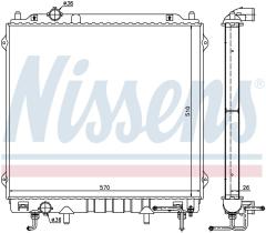 Nissens 67482 - RADIADOR HYUNDAI TERRACAN(HP)(01-)2