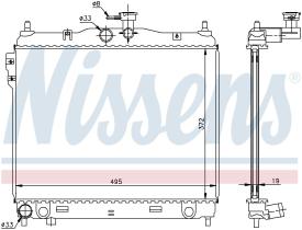 Nissens 67495 - RADIADOR HYUNDAI GETZ(TB)(02-)1.6 I