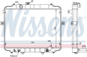 Nissens 67497 - RADIADOR HYUNDAI H-100(97-)2.4 I
