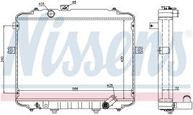 Nissens 67499 - HYUNDAI H-100 2.6 D 96-