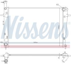 Nissens 675003 - RADIADOR HYUNDAI TUCSON(JM)(04-)2.0
