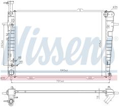  675015 - RADIADOR HYUNDAI TUCSON(JM)(04-)2.7