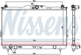 Nissens 675017 - RADIADOR HYUNDAI SANTA FE (SM)(00-)