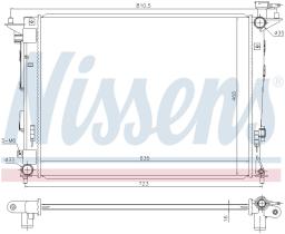 Nissens 675018 - RADIADOR HYUNDAI IX35(LM)(09-)2.0 G