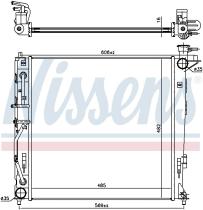 Nissens 675022 - RADIADOR HYUNDAI IX35(LM)(09-)2.0 C