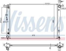 Nissens 675035 - RADIADOR KIA SORENTO 10-