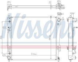 Nissens 675046 - RADIADOR HYUNDAI SANTA FE(DM)(12-)2