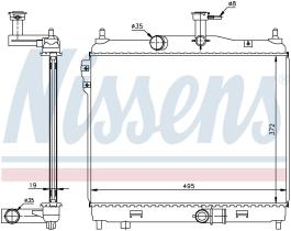 Nissens 67512 - RADIADOR HYUNDAI GETZ(TB)(02-)1.5 C