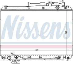 Nissens 67528 - RADIADOR HYUNDAI IX55(08-)3.0CRDI