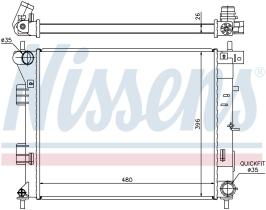  67607 - RADIADOR HYUNDAI ELANTRA(MD/UD)(10-