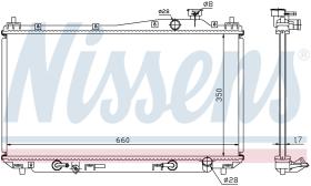 Nissens 68115 - RADIADOR HONDA CIVIC  VII(EM.EP.ES.