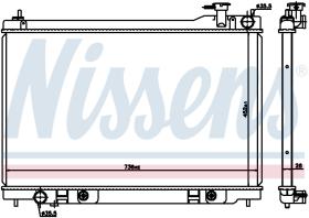 Nissens 68119 - RADIADOR INFINITI FX 35