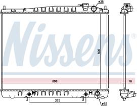 Nissens 681206 - RADIADOR NISSAN PATHFINDER II(R50)(