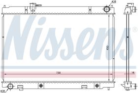 Nissens 681214 - RADIADOR INFINITI M 35