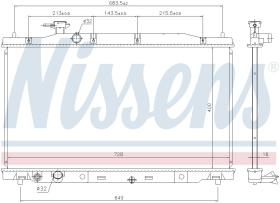 Nissens 681404 - RADIADOR HONDA CR-V(RE)(06-)2.4 I 1