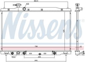 Nissens 681406 - RADIADOR HONDA CR-V 07-