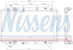 Nissens 681408 - RADIADOR HONDA CIVIC IX(FK)3-5 DOOR