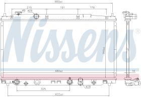 Nissens 68153 - RADIADOR HONDA JAZZ (GE) (09-) 1.3