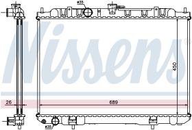Nissens 68705A - RADIADOR NISSAN X-TRAIL(T30)(01-)2.