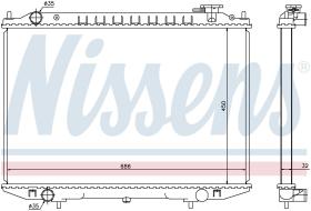 Nissens 68721 - RADIADOR NISSAN PICK UP(D22)(98-)2.