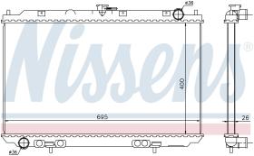 Nissens 68723 - RADIADOR NISSAN ALMERA TINO(V10)(00