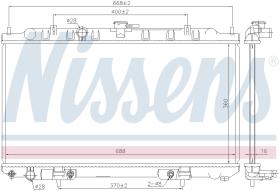  68739 - RADIADOR NISSAN ALMERA(N16)(00-)1.8