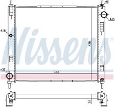 Nissens 68746 - RADIADOR NISSAN CUBE(Z12)(10-)1.5 D