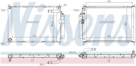  68747 - RADIADOR NISSAN NOTE(E11)(06-)1.6 I