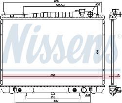 Nissens 68766 - RADIADOR NISSAN PICK UP(D22)(98-)2.