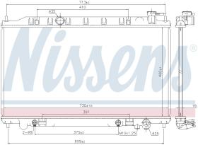 Nissens 68767 - RADIADOR NISSAN ALTIMA(L31)(01-)3.5