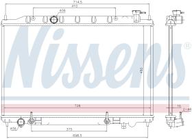 Nissens 68808 - RADIADOR NISSAN MURANO(Z50)(04-)2.5