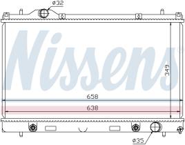 Nissens 69210 - RADIADOR CHRYSLER NEON II(00-)1.6 I