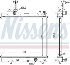 Nissens 69401 - RADIADOR SUZUKI ALTO(HA25.HA35)(09-