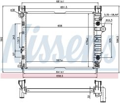 Nissens 69451 - RADIADOR DODGE DAKOTA(00-)3.7
