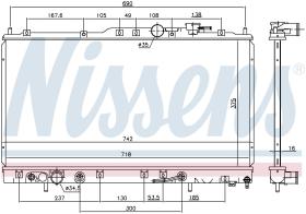 Nissens 69452 - RADIADOR MITSUBISHI GALANT 99-03