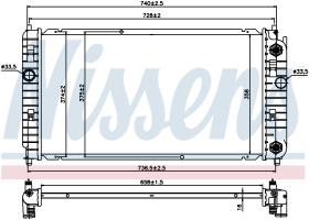 Nissens 69458 - RADIADOR CHEVROLET ALERO(99-)2.2 I